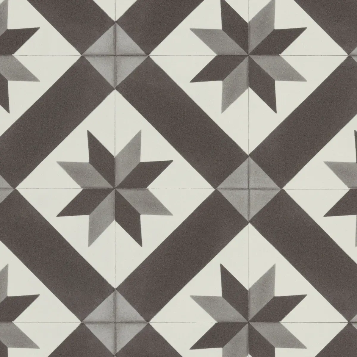 Gerflor, PVC podlaha - lino AladinTex Ultra 2226 Cordoba black/white, na míru, šíře 2m, černobílá, filc, chodba / předsíň
