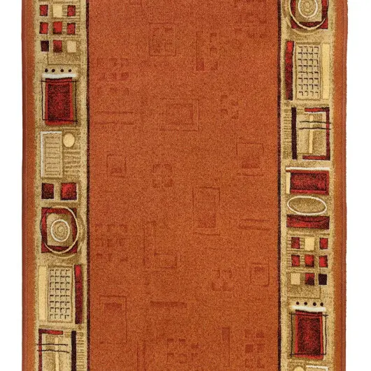 Associated Weavers, Protiskluzový běhoun na míru Jena 84, šíře 100 cm, oranžová, chodba / předsíň