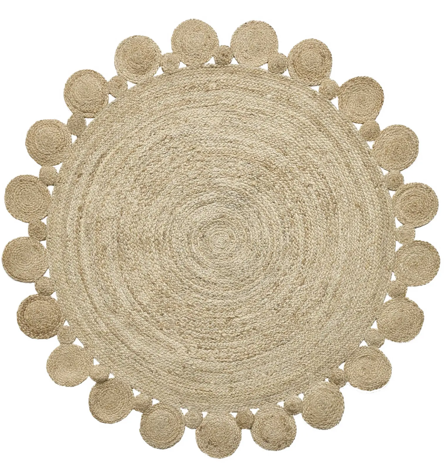 Diamond Carpets India, Ručně vázaný kusový koberec Hesper J-15 Natural kruh,