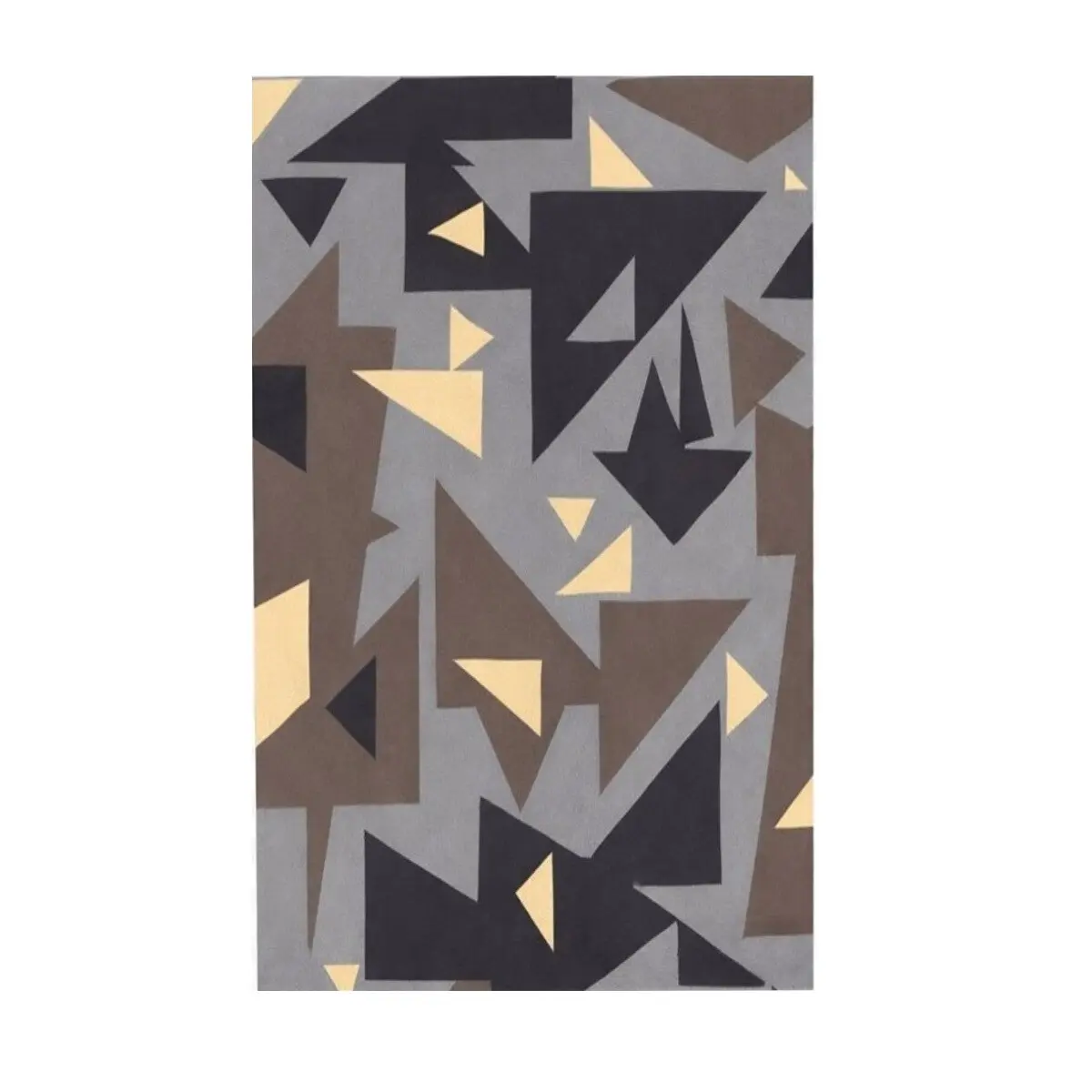 GDmats, POSLEDNÍ ŠANCE: Designový kusový koberec Triangles, 130x170, hnědá, chodba / předsíň