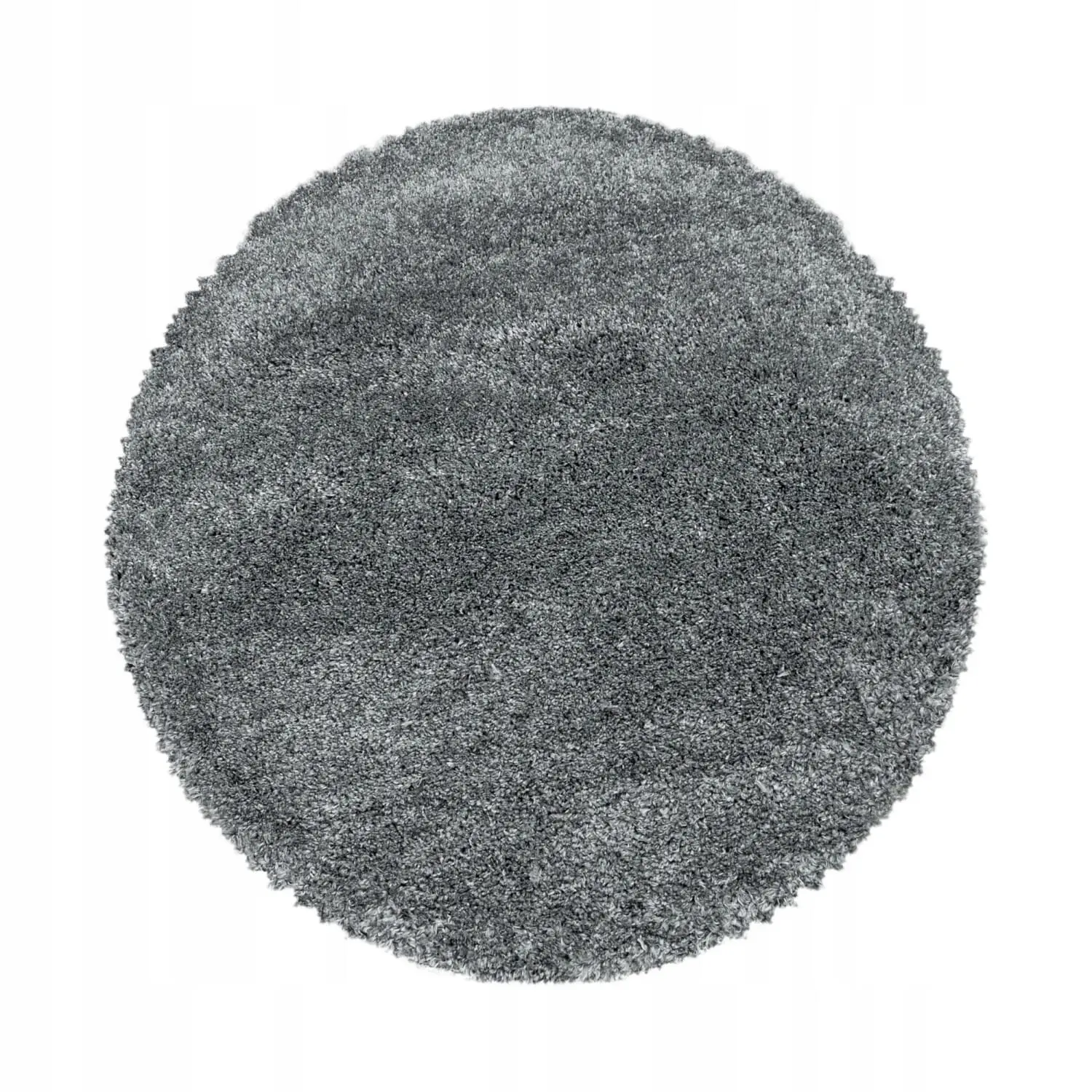 Ayyildiz, Kusový koberec Fluffy Shaggy 3500 light grey kruh,