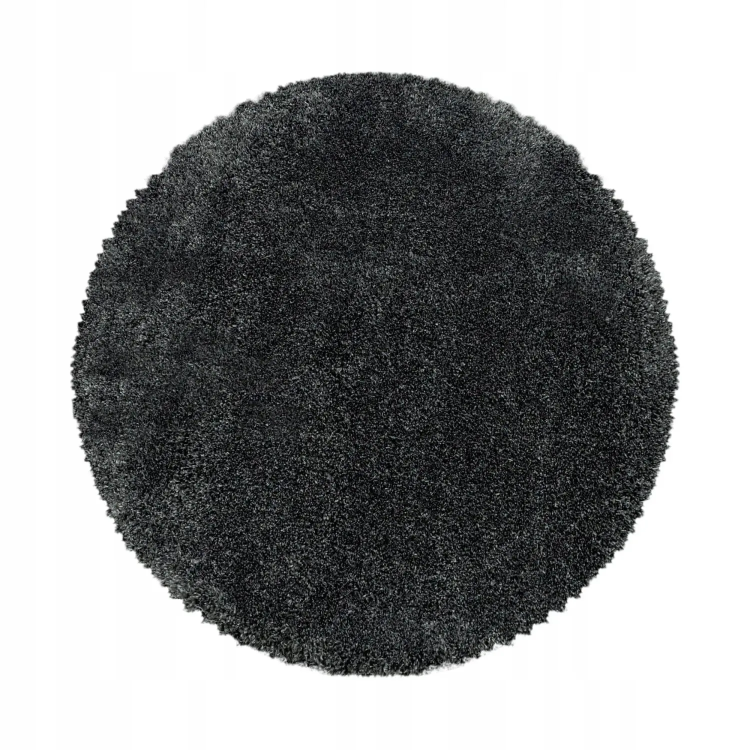 Kusový koberec Fluffy Shaggy 3500 grey kruh 160x160 cm