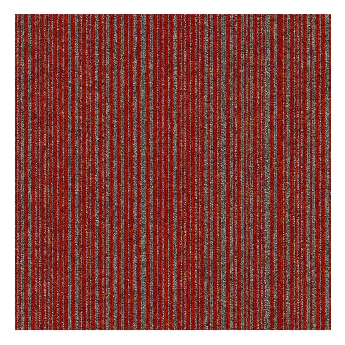 Tapibel, Kobercový čtverec Coral Lines 60380-50 červeno-šedý 50 x 50 cm, chodba / předsíň