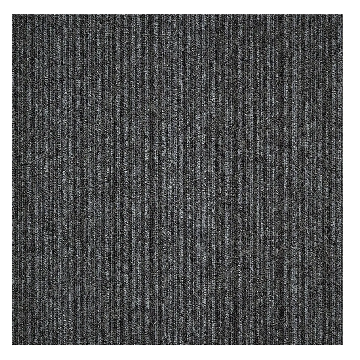 Tapibel, Kobercový čtverec Coral Lines 60345-50 šedo-černý 50 x 50 cm, chodba / předsíň
