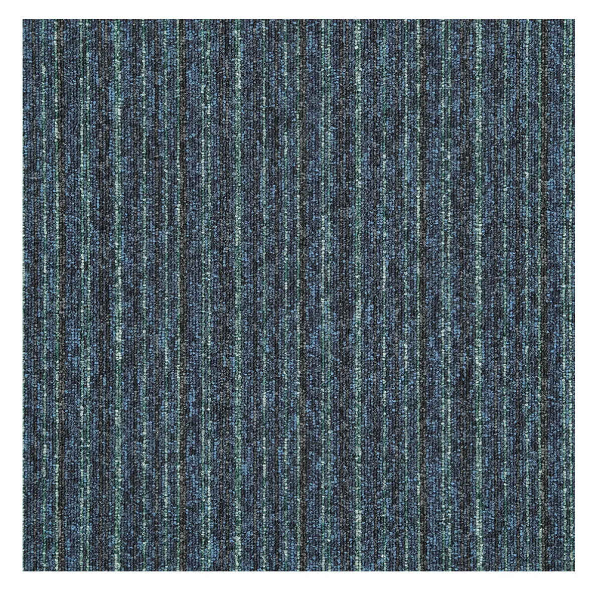 Balta, Kobercový čtverec Sonar Lines 4583 modrozelený 50 x 50 cm, chodba / předsíň