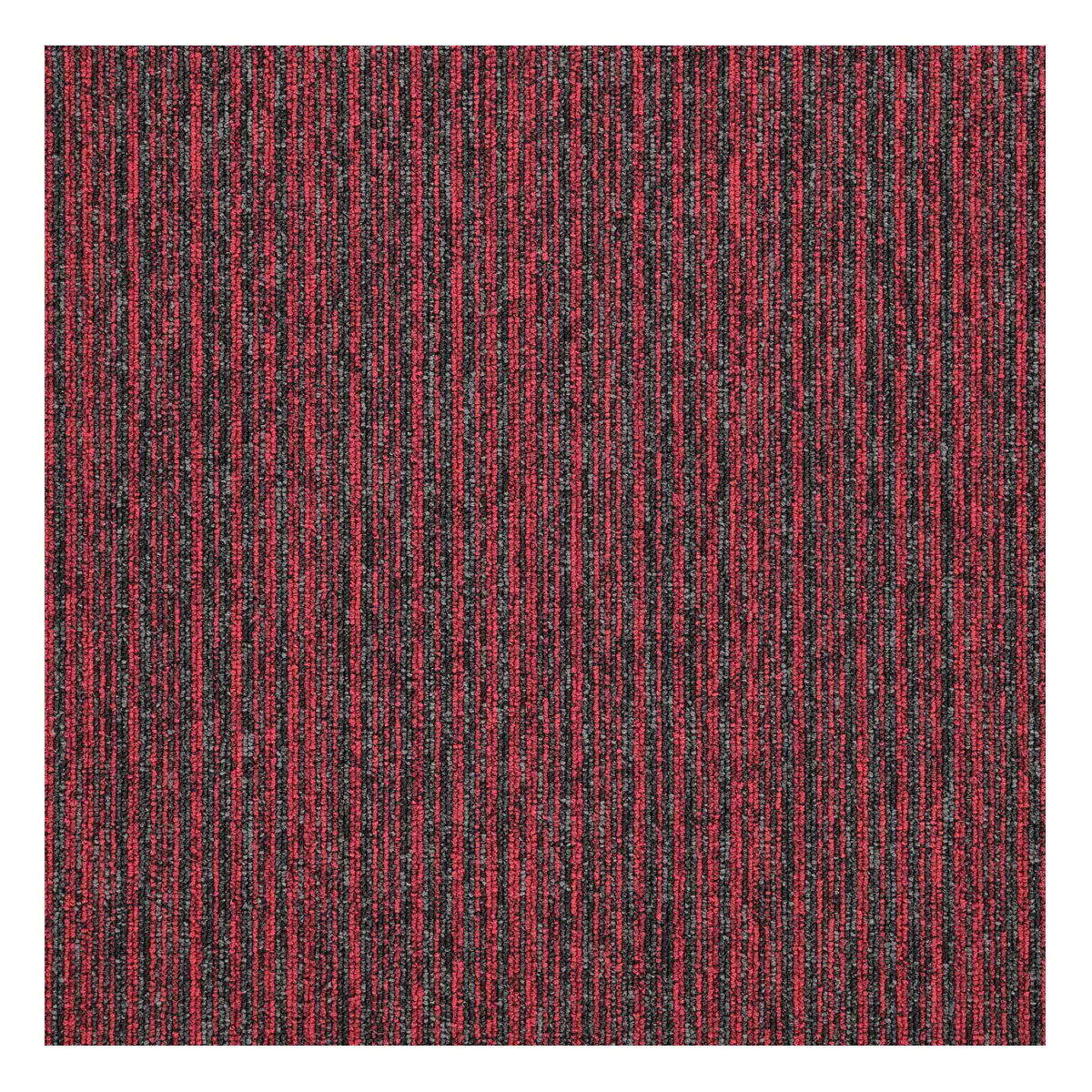 Balta, Kobercový čtverec Sonar Lines 4120 červený 50 x 50 cm, chodba / předsíň