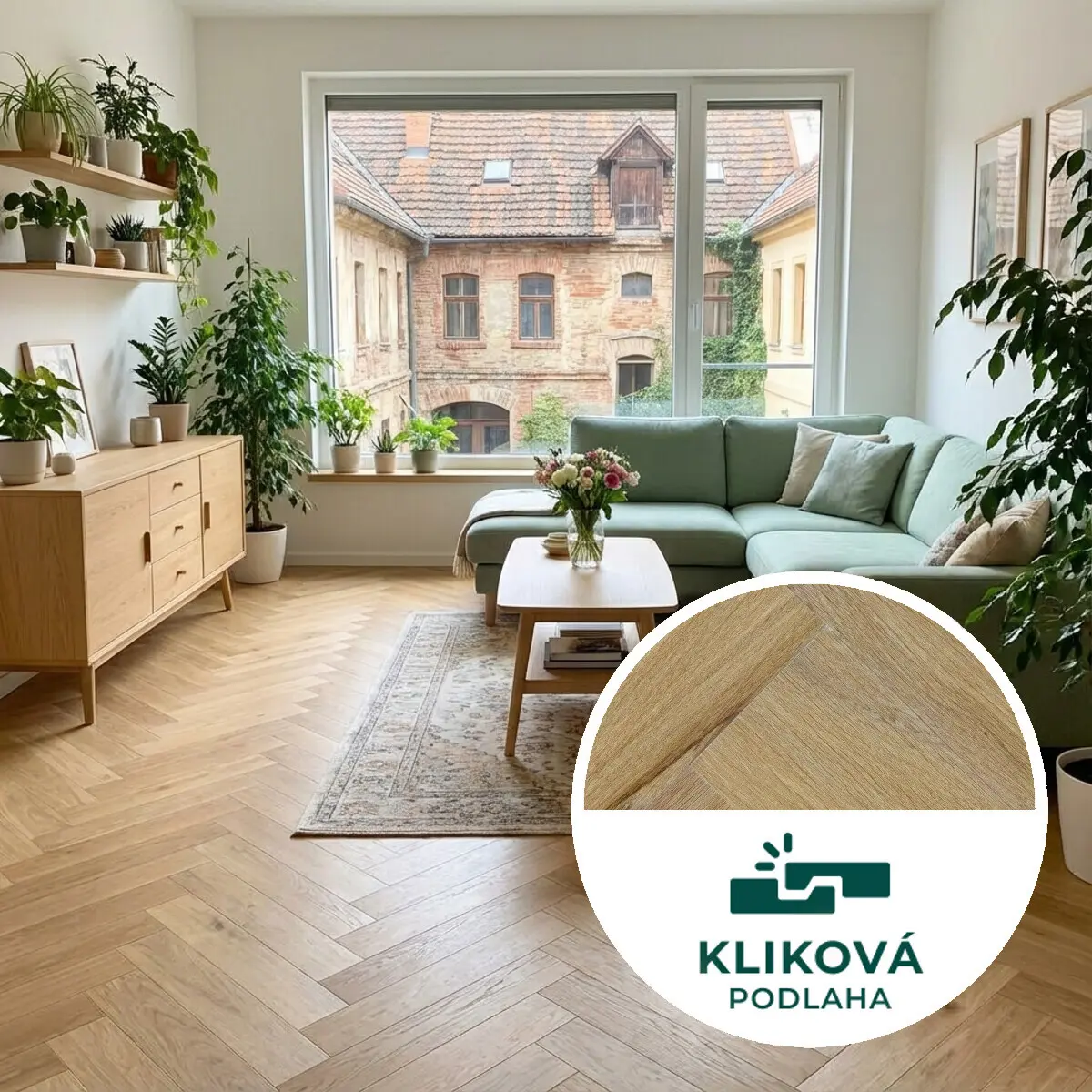 Egibi, Vinylová podlaha kliková Canadian Design Herringbone Jägerndorf, 625 x 125 mm