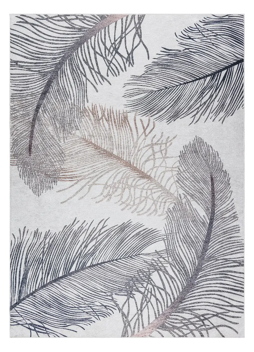 Dywany Łuszczów, AKCE: 💧🛡️120x170 cm Kusový koberec ANDRE Feathers 1147 + aplikovaná impregnace, šedá, chodba / předsíň