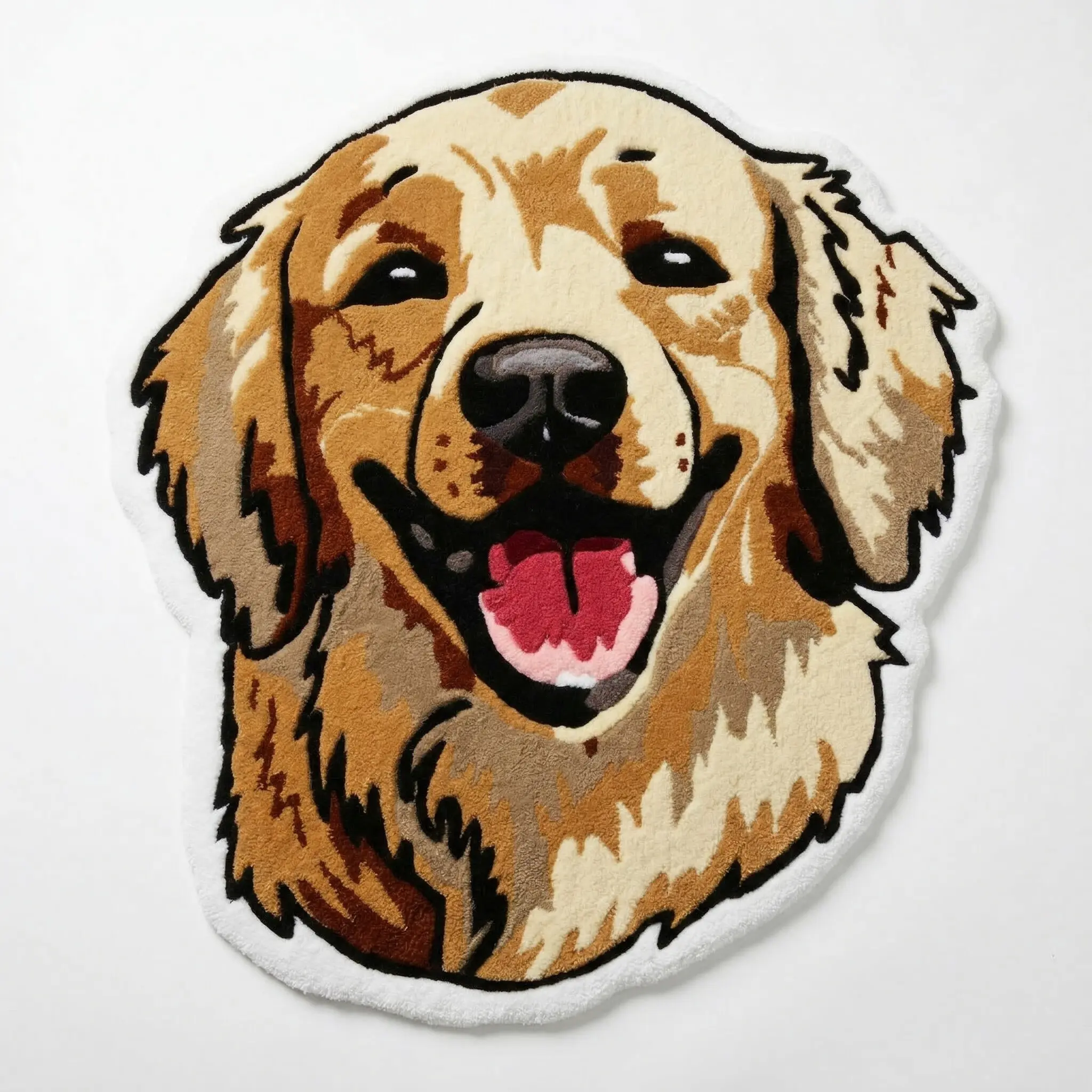 U.Rug koberce, Kusový koberec U.Rug Žeryk, 100x100, béžová, černá, dětský pokoj