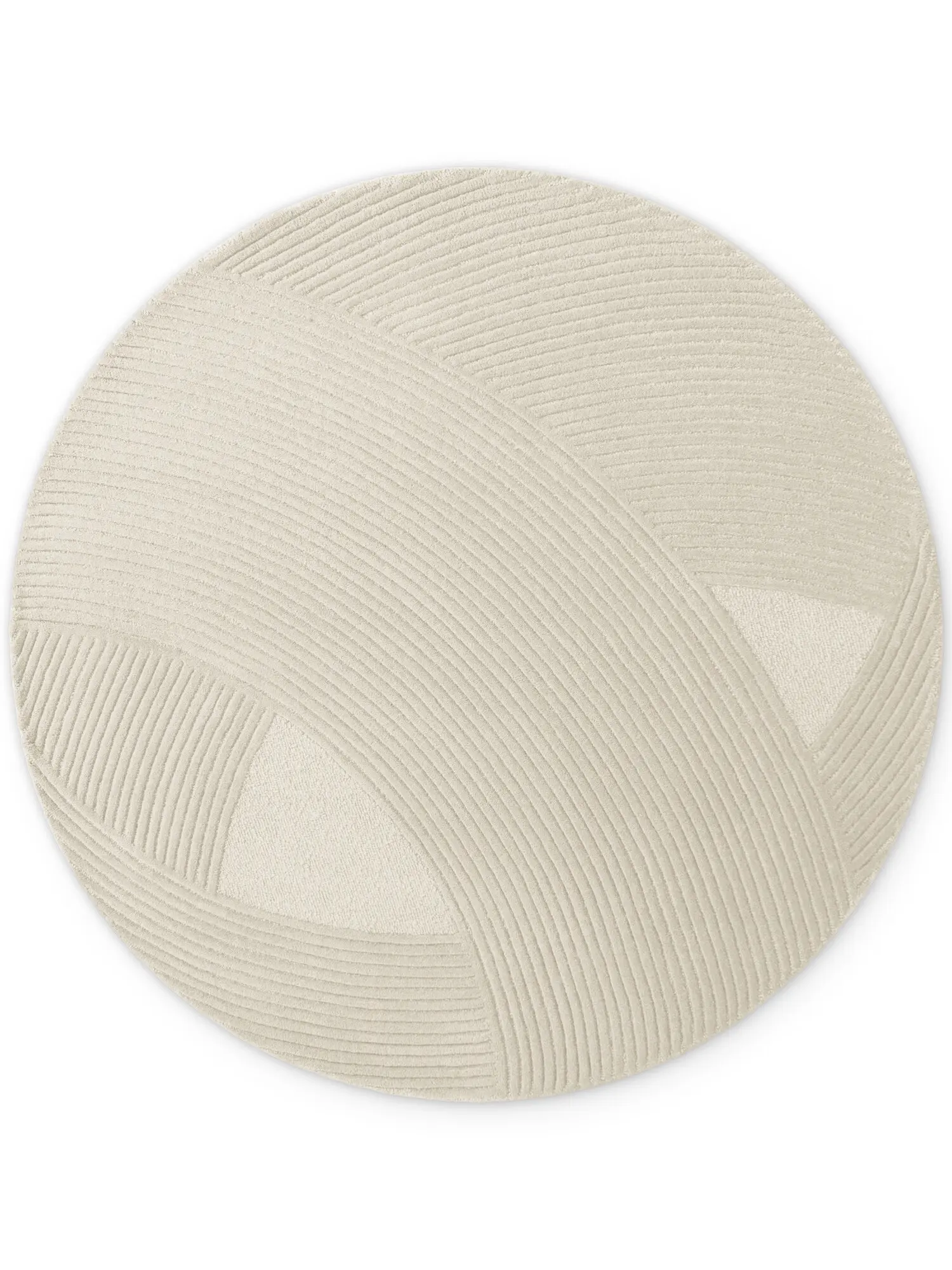 Ted Baker, Kusový koberec Ted Baker Kensington 106399 Cream kruh, 200x200 (průměr) kruh, bílá, kancelář
