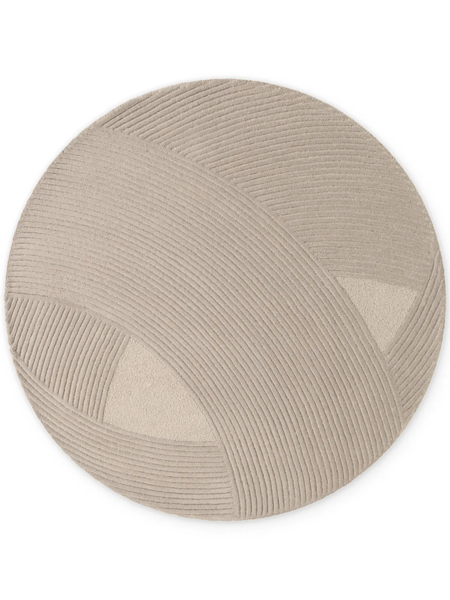 Ted Baker, Kusový koberec Ted Baker Kensington 106400 Beige kruh, 200x200 (průměr) kruh, béžová, kancelář