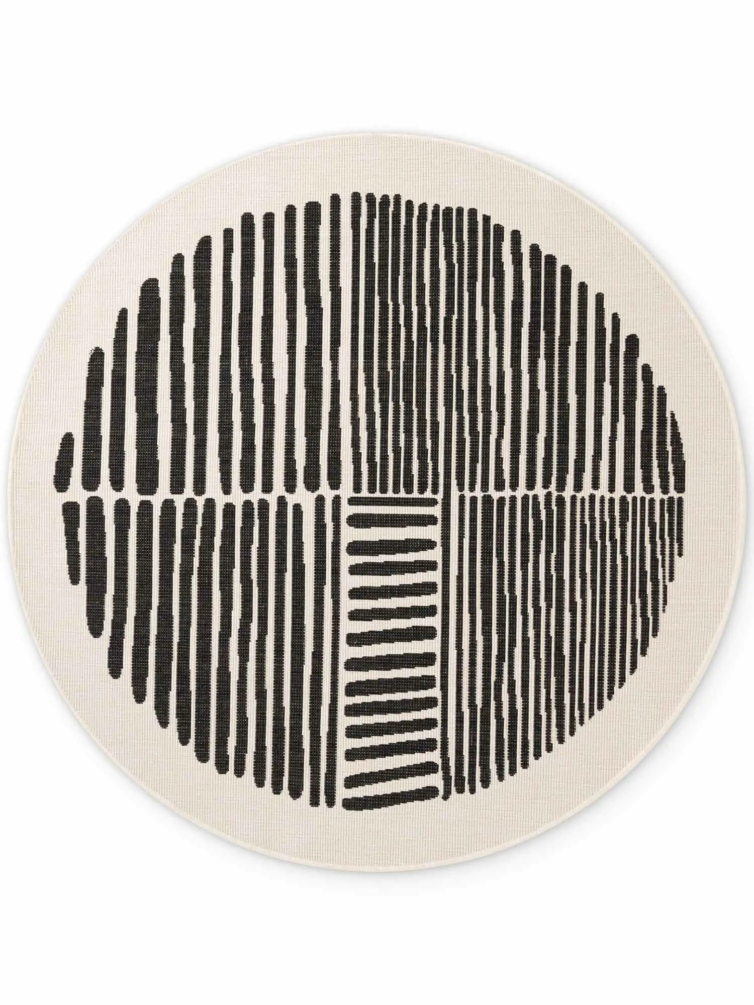 Ted Baker, Kusový koberec Ted Baker Haringey 106390 Black White kruh, 200x200 (průměr) kruh, černobílá, chodba / předsíň