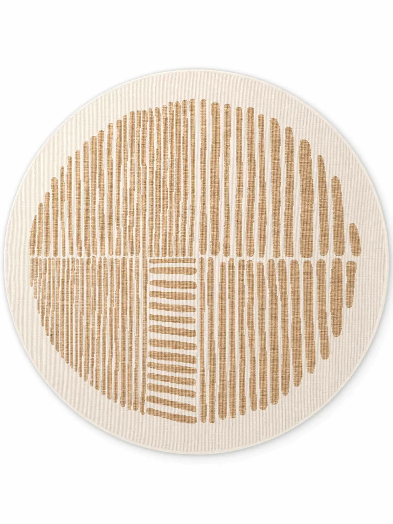 Ted Baker, Kusový koberec Ted Baker Haringey 106391 Natural White kruh, 200x200 (průměr) kruh, béžová, chodba / předsíň