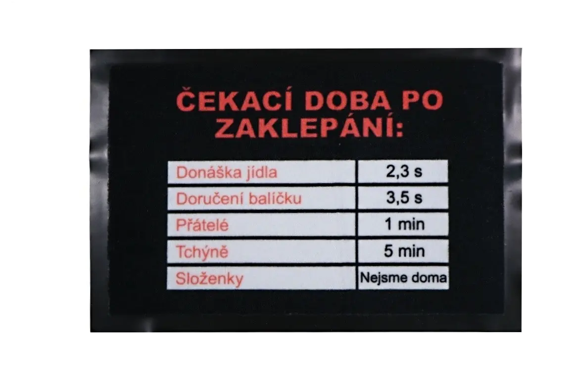 GDmats, POSLEDNÍ ŠANCE: Rohožka Čekací doba 40x60 cm - na ven i na doma, 40x60, černá