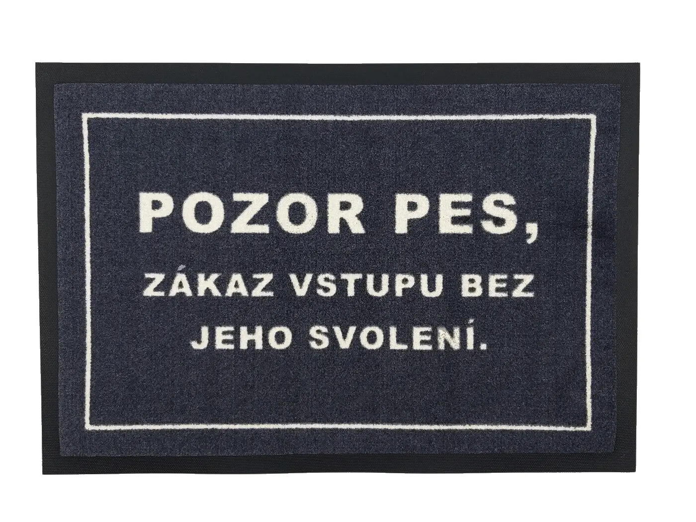 GDmats, POSLEDNÍ ŠANCE: Rohožka se psím svolením 40x60 cm - na ven i na doma, 40x60, šedá