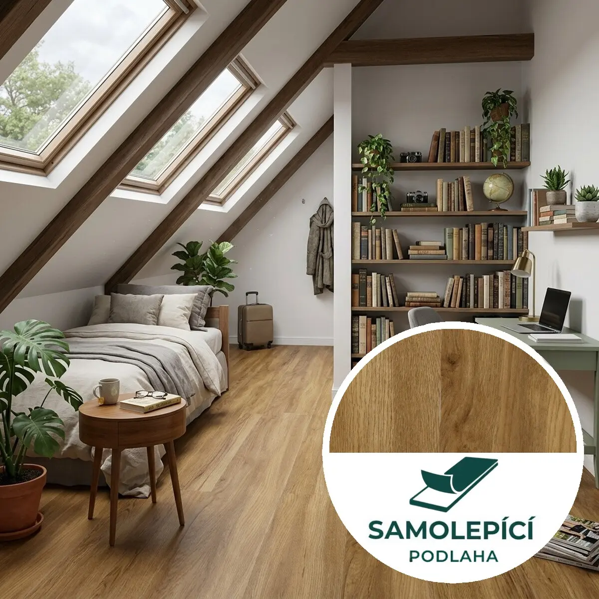 EgibiFloors Vinylová podlaha LVT Peel & Stick 2,0mm (3,6232m2) Barva