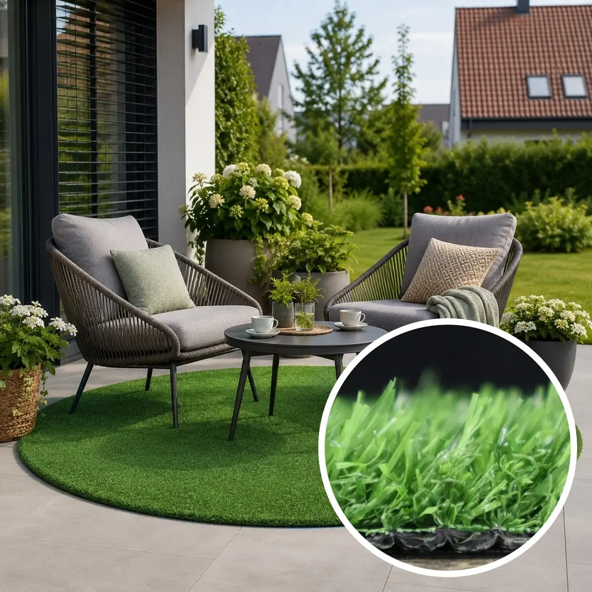 Trade Concept, Umělá tráva Pure Green kruh,