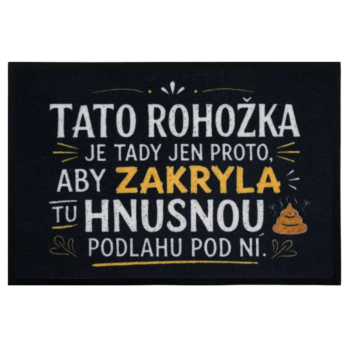Mercury Flooring, Rohožka Hnusná podlaha 40x60 cm, 40x60, černá