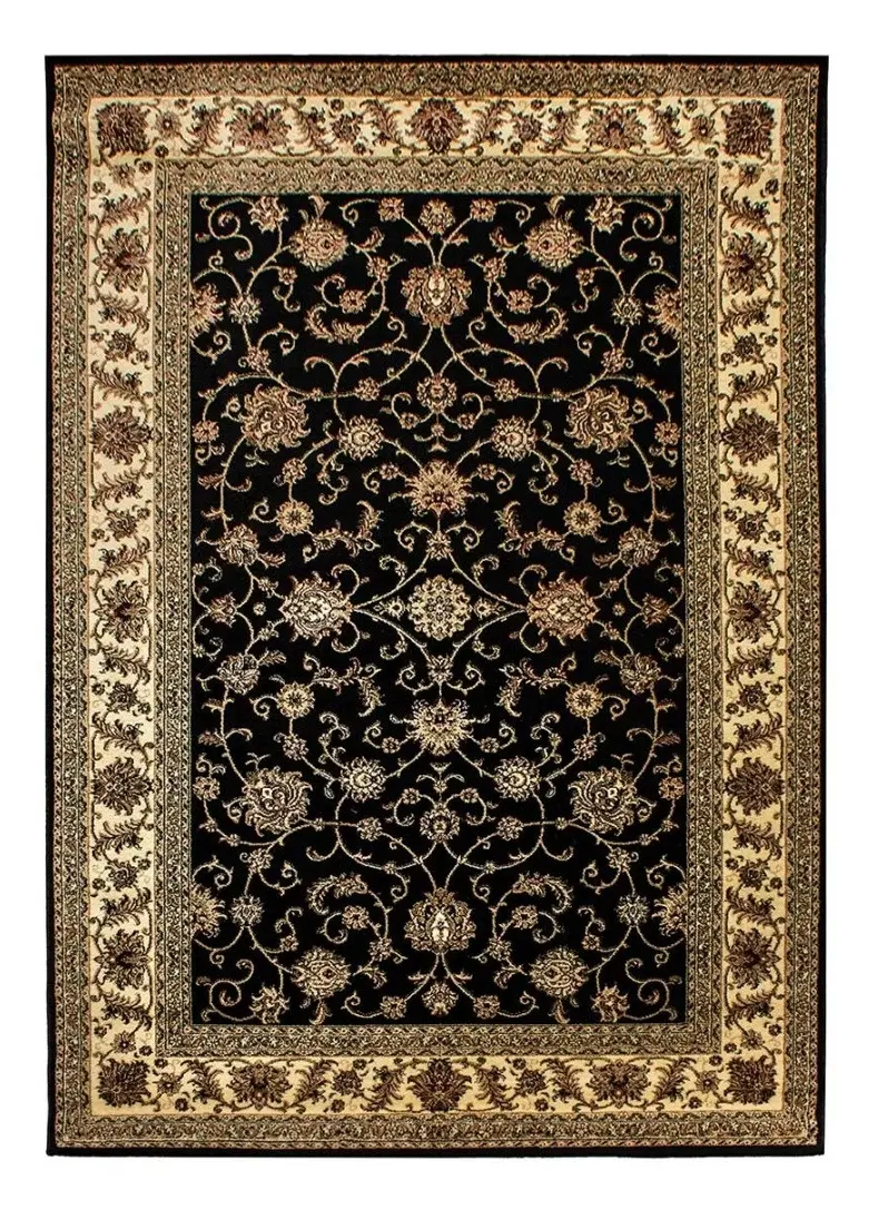 Ayyildiz, AKCE: 120x170 cm Kusový koberec Marrakesh 210 black, černá, kancelář