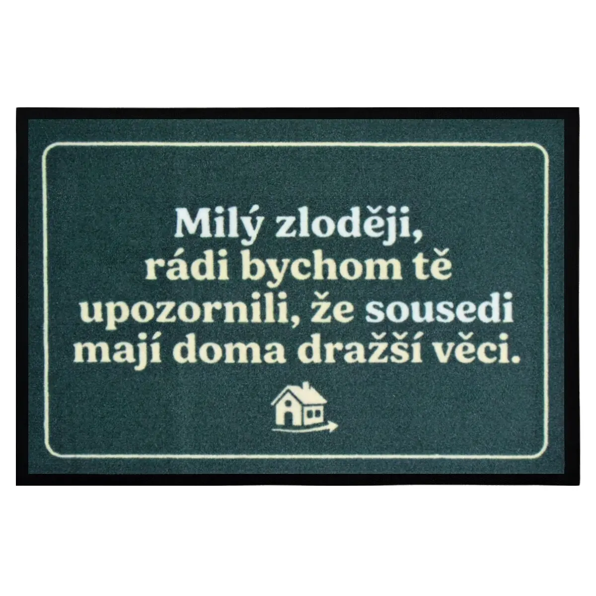 Mercury Flooring, Rohožka Milý zloději 40x60 cm - na ven i na doma, 40x60, zelená