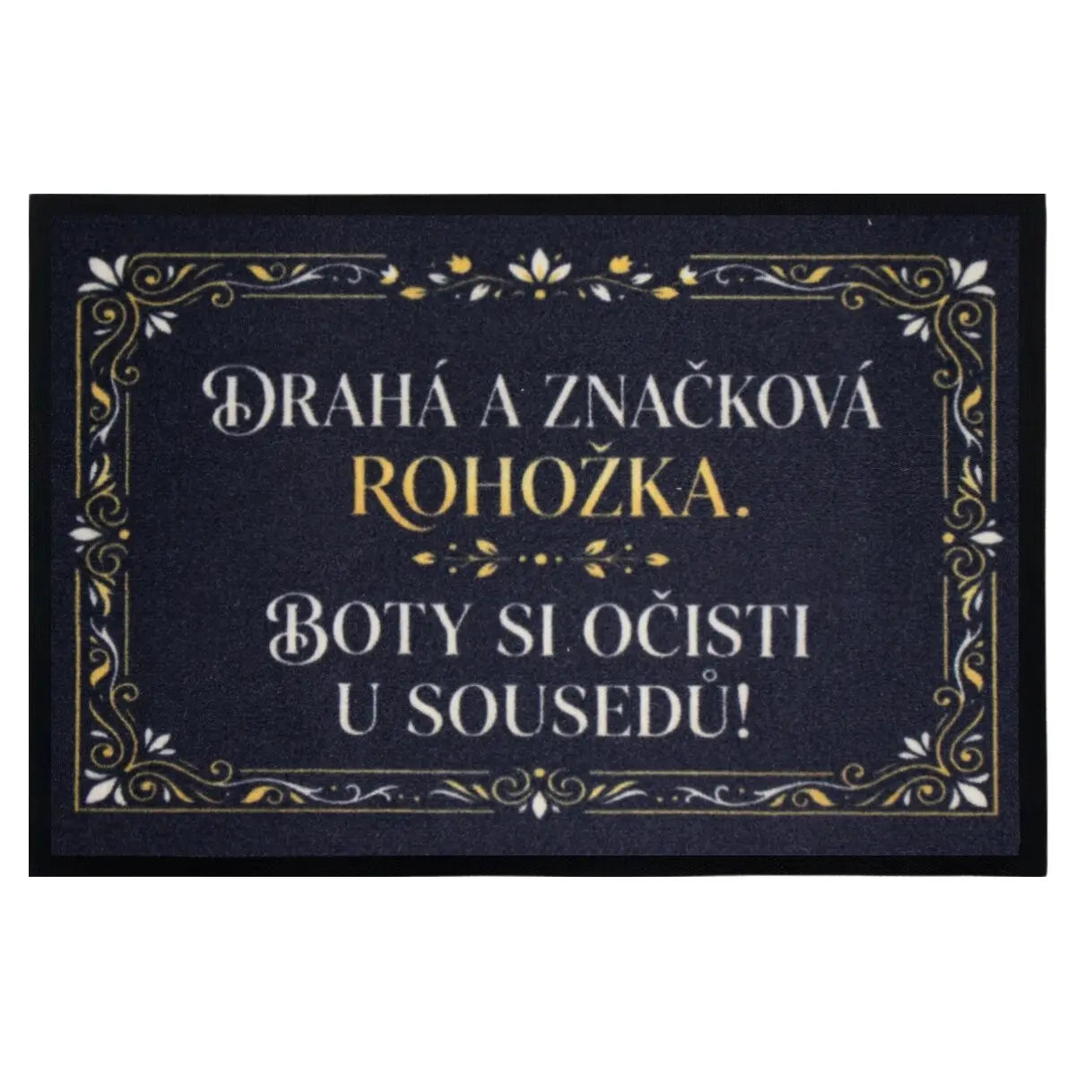 Mercury Flooring, Drahá a značková rohožka 40x60 cm - na ven i na doma, 40x60, černá