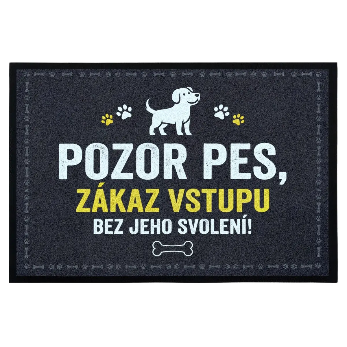Mercury Flooring, Rohožka se psím svolením 40x60 cm - na ven i na doma, 40x60, šedá