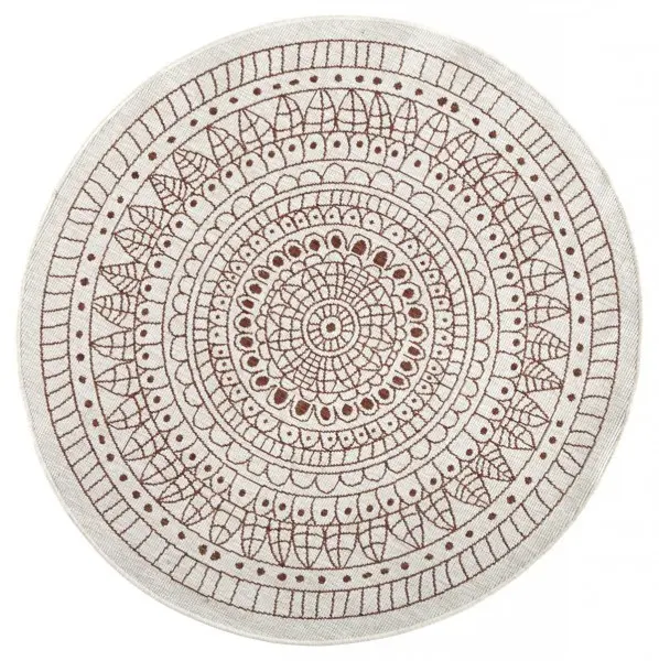 Hanse Home Kusový koberec Twin-Wendeteppiche 103102 hnědá, béžová 200x200 (průměr) kruh