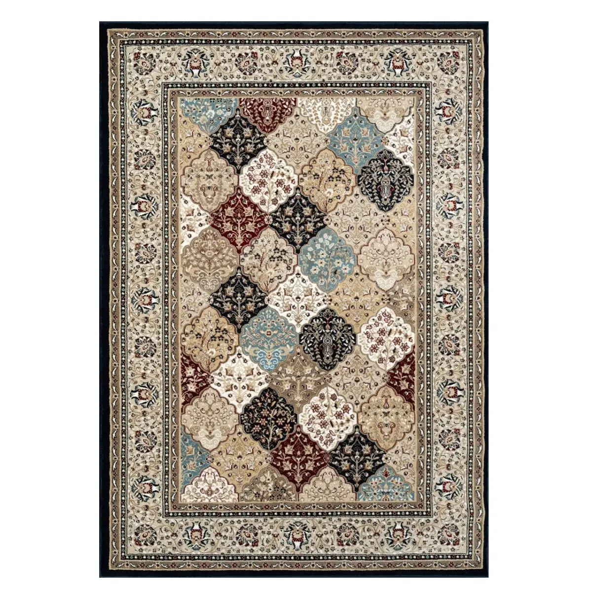 Angel Carpet, Kusový koberec Sultan 25 Blue/red, 200x290, vícebarevná, kancelář