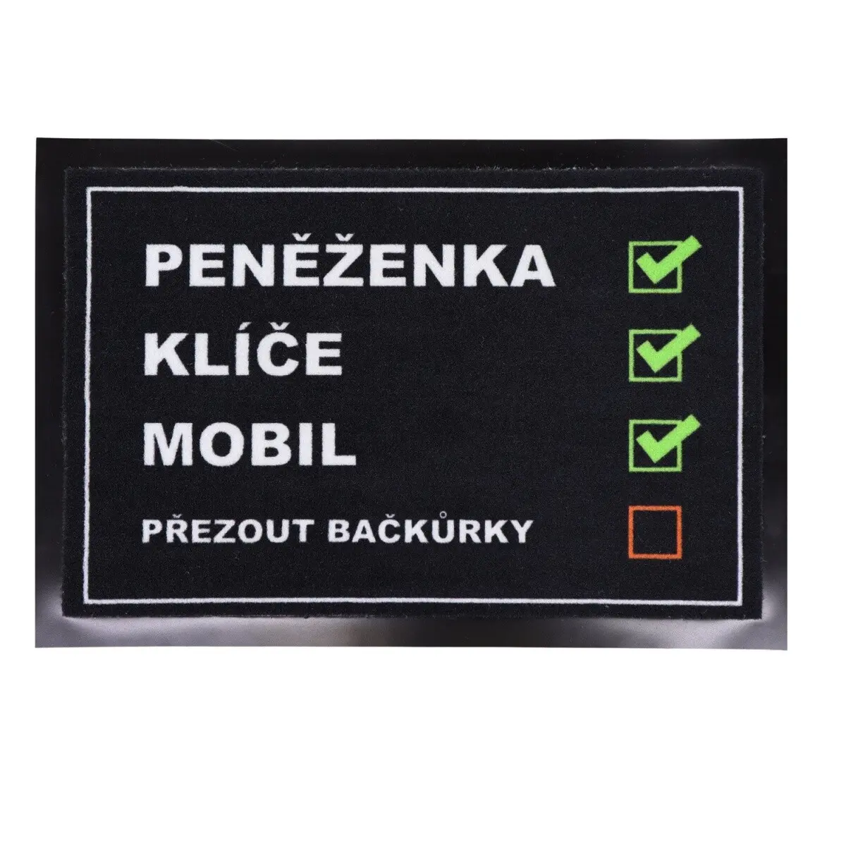Mercury Flooring, POSLEDNÍ ŠANCE: Rohožka Checklist 40x60 cm - na ven i na doma, 40x60, černá