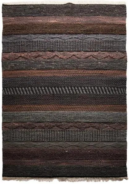 Diamond Carpets India, AKCE: 💧👣🛡️240x300 cm Ručně vázaný kusový koberec Black Melange DE 2006 Multi Colour + aplikovaná impregnace + protiskluzová ú, hnědá, ložnice