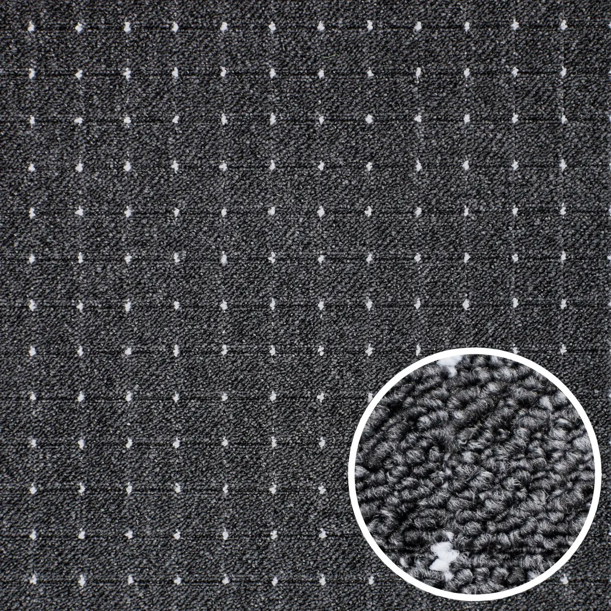 Condor Carpets, AKCE: 50x200 cm Kusový koberec Udinese antracit - neúčtujeme odřezky z role - obšitý ze všech stran, šíře, černá, filc, chodba / předsíň