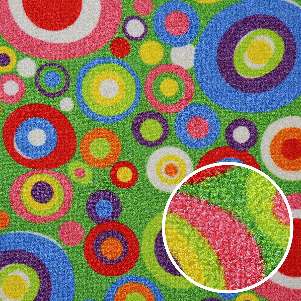Spoltex, AKCE: 87x206 cm Dětský metrážový koberec Candy 24, šíře, vícebarevná, filc, dětský pokoj