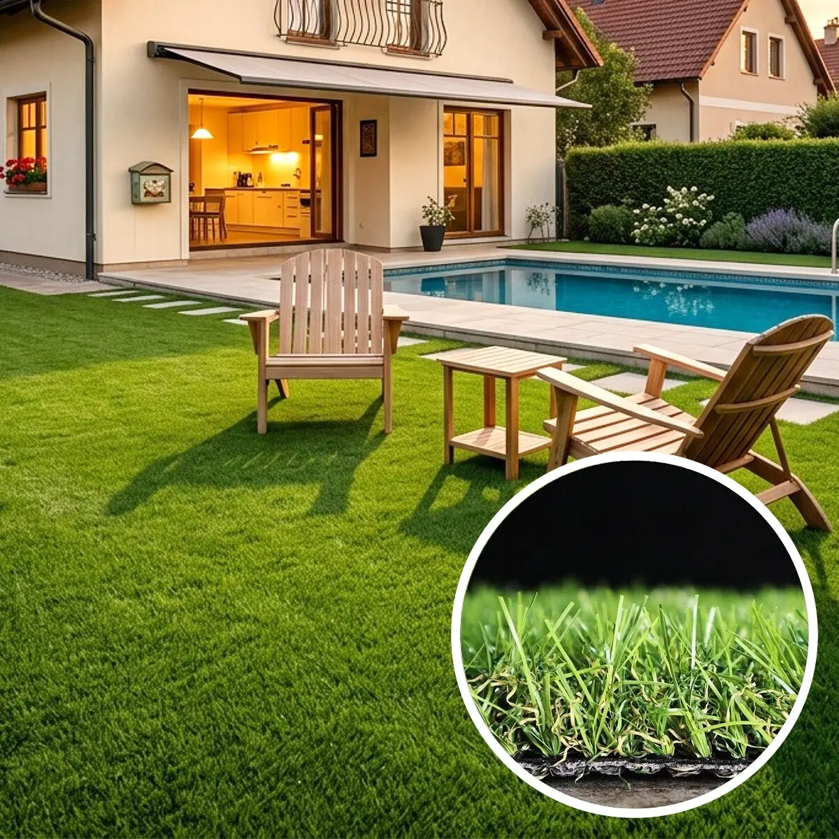 Europe Grass, AKCE: 160x170 cm Umělá tráva Profi Garden, zelená, exteriér
