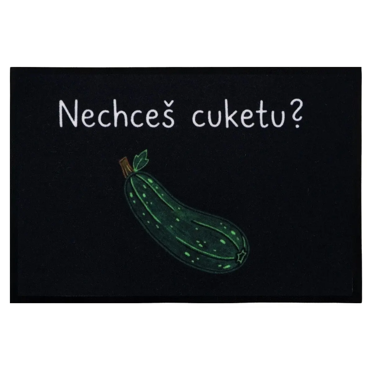 Mercury Flooring, Rohožka Nechceš cuketu? 40x60 cm, 40x60, černá