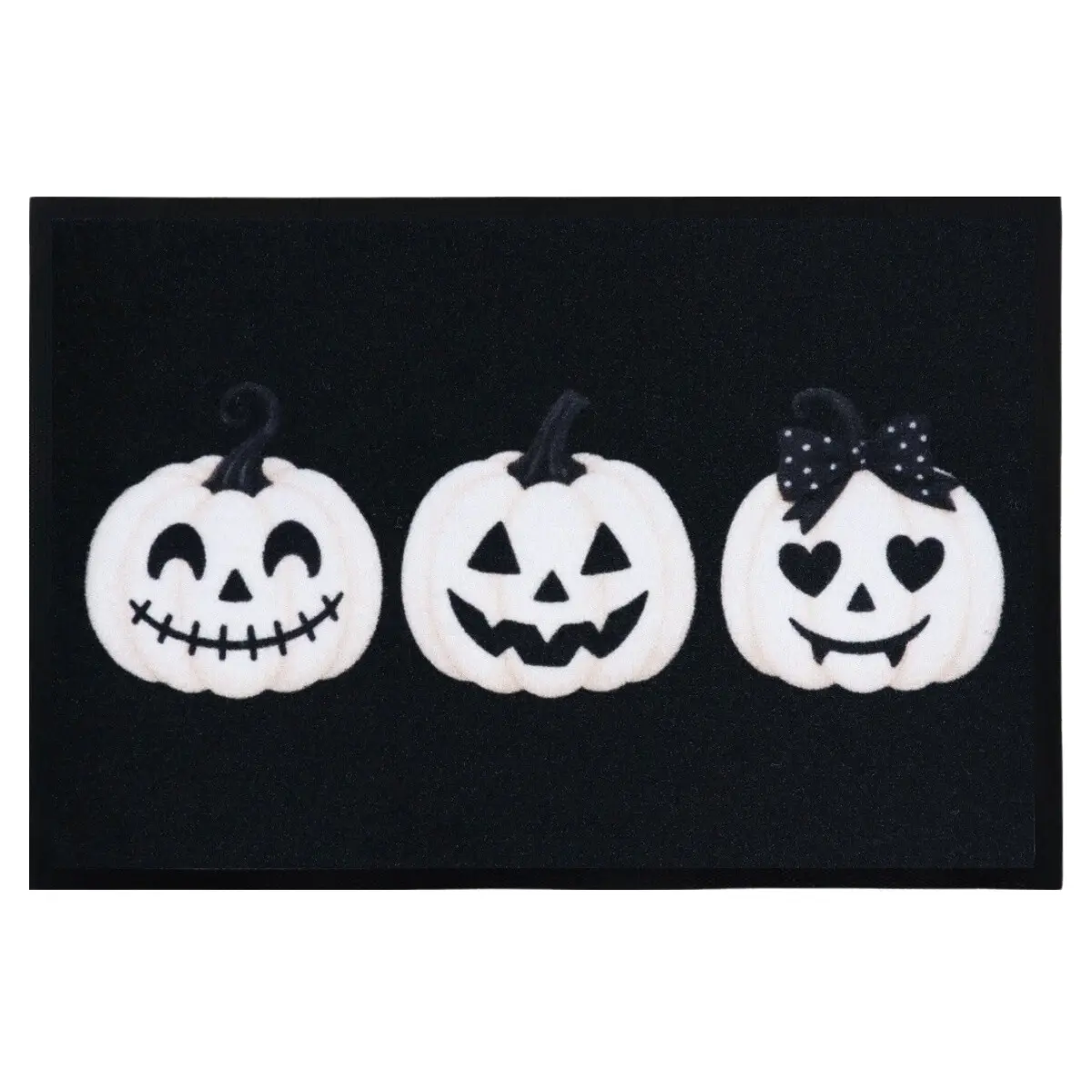 Mercury Flooring, Rohožka Tři halloweenské dýně 40x60 cm, 40x60, černá