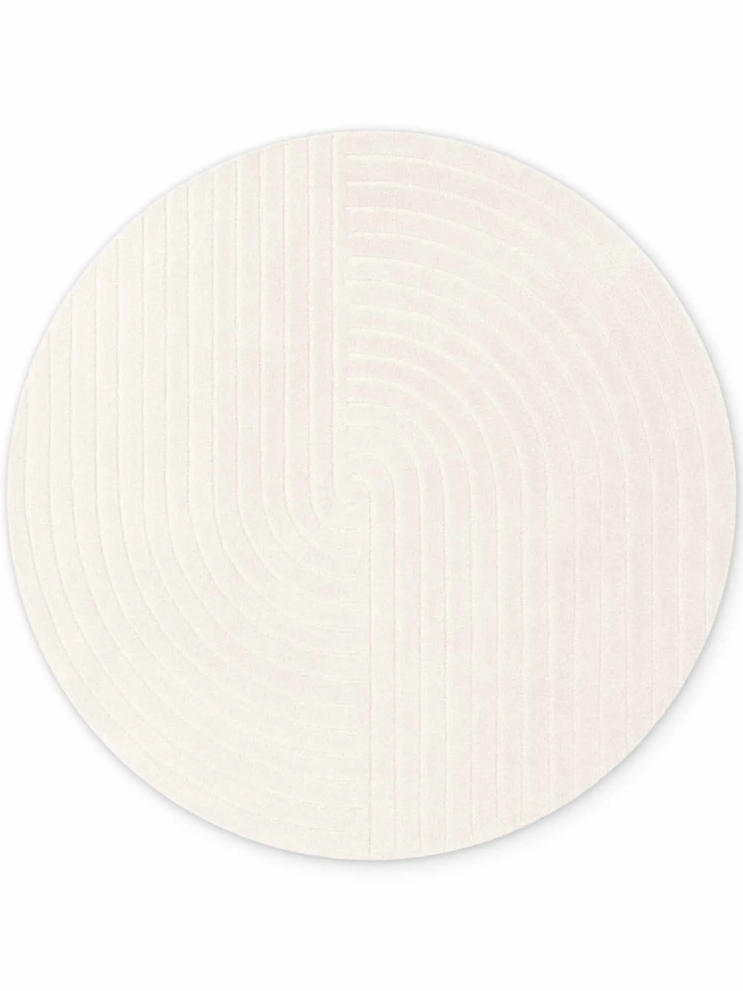 Vikosa, Kusový koberec Vikosa Arcura 106269 Cream White kruh, 150x150 (průměr) kruh, bílá, ložnice