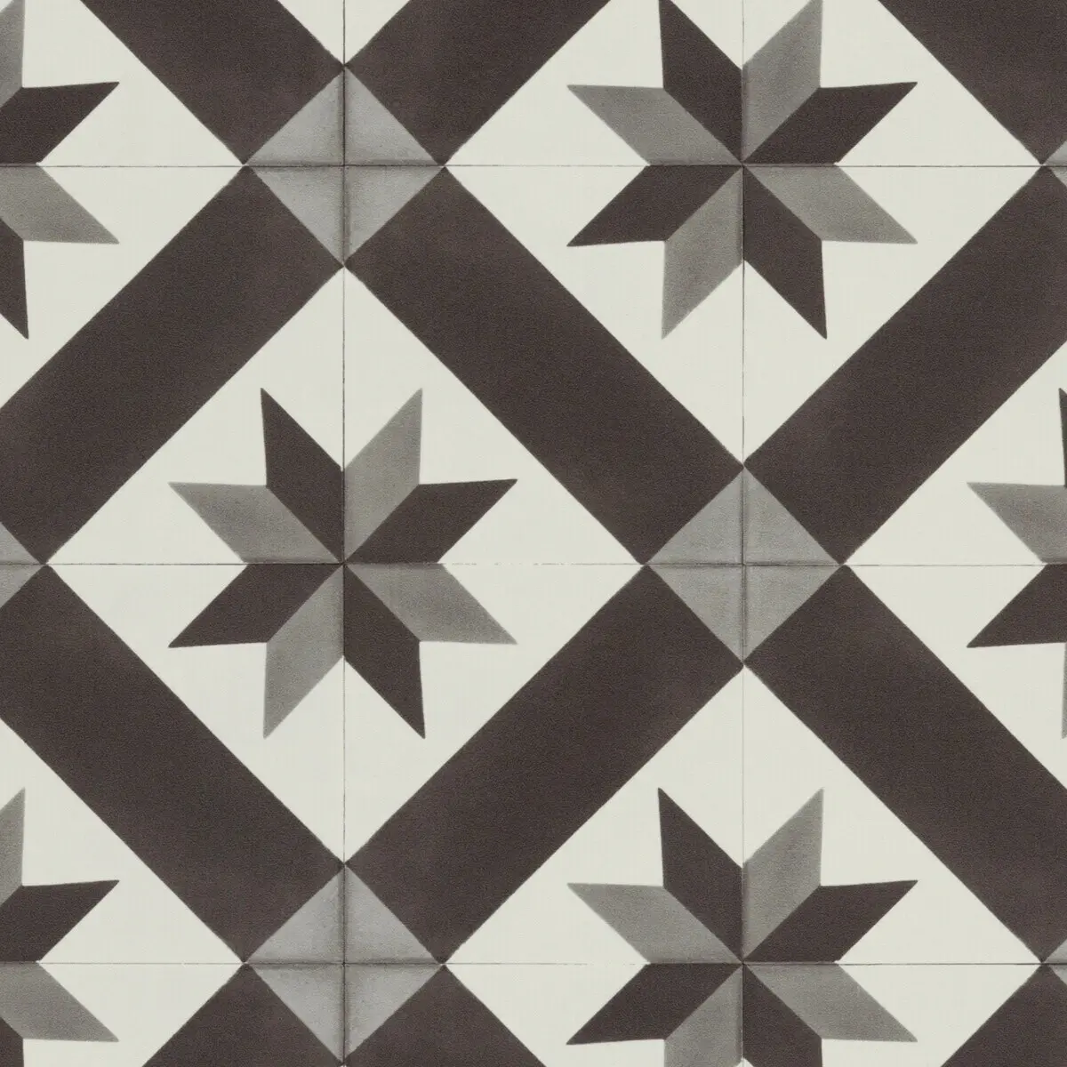 Gerflor, PVC podlaha - lino AladinTex Ultra 2226 Cordoba black/white, na míru, šíře 2m,4m, černobílá, filc, chodba / předsíň