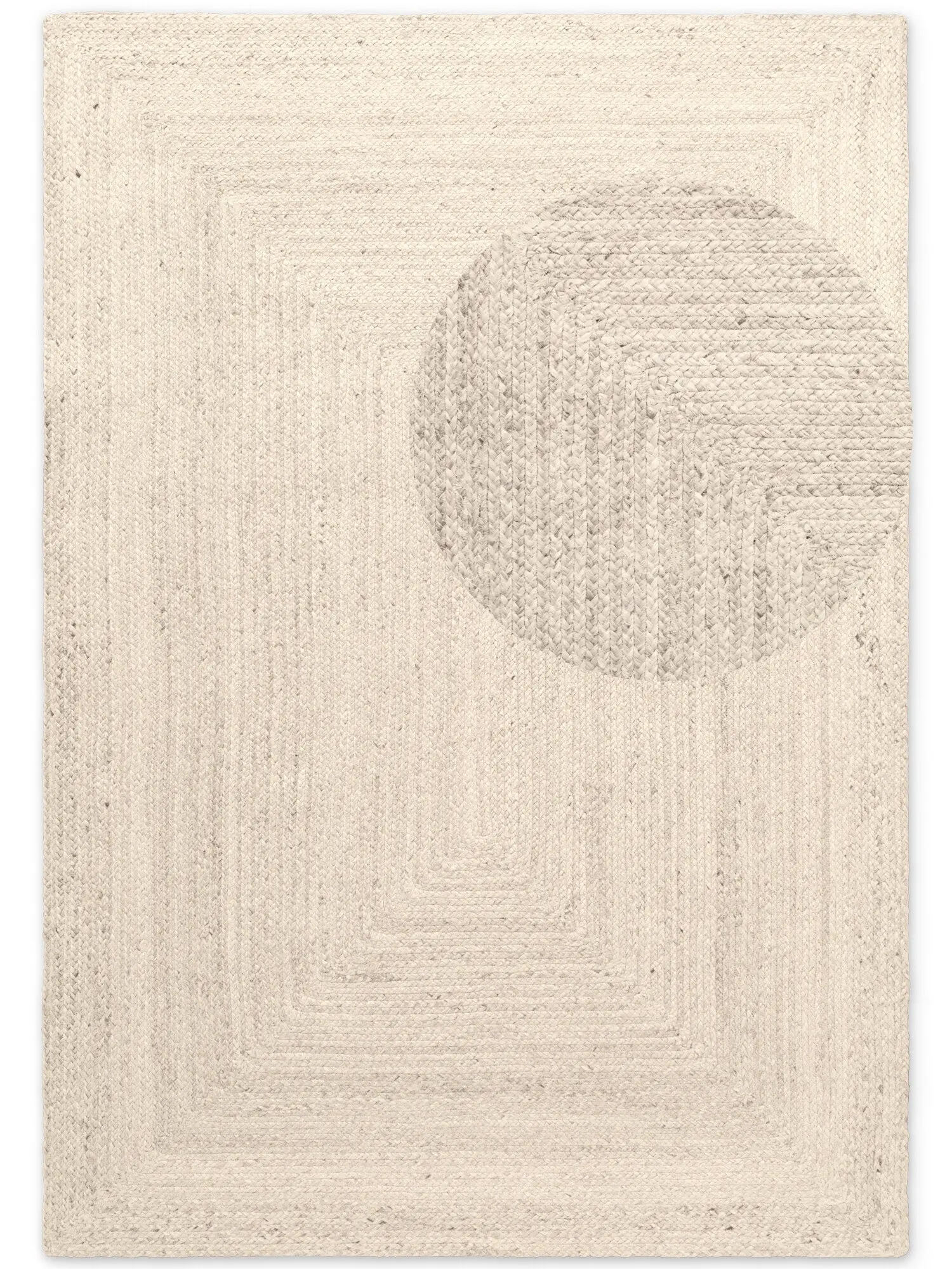Hanse Home, Kusový koberec Juno 106323 White, 160x230, bílá, chodba / předsíň