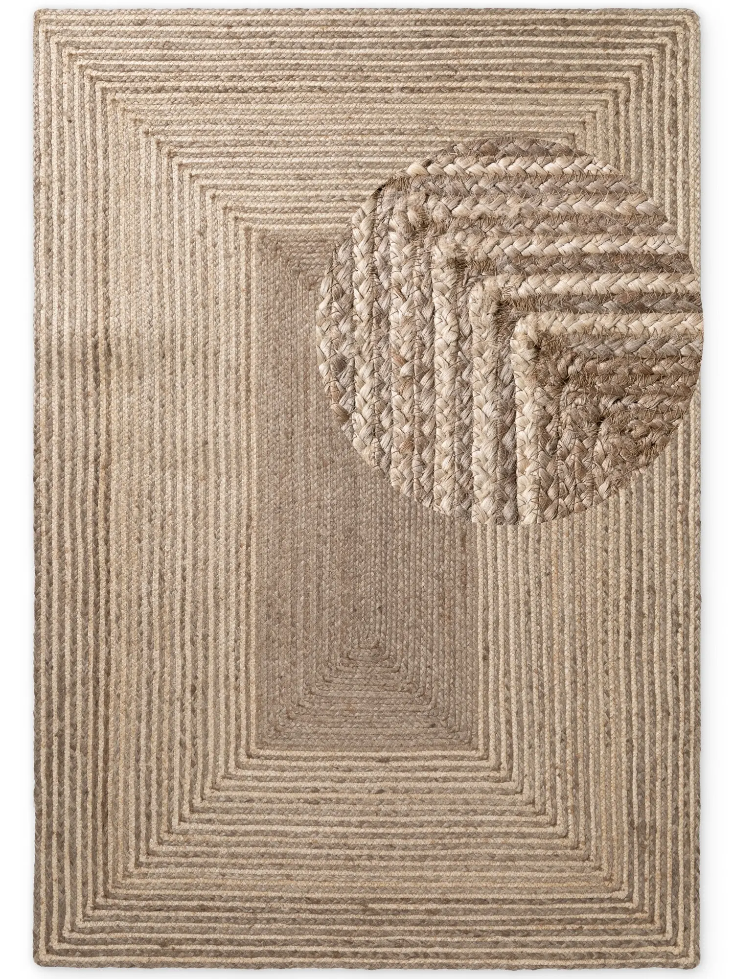 Hanse Home, Kusový koberec Juno 106329 Natural White Brown, 160x230, hnědá, chodba / předsíň