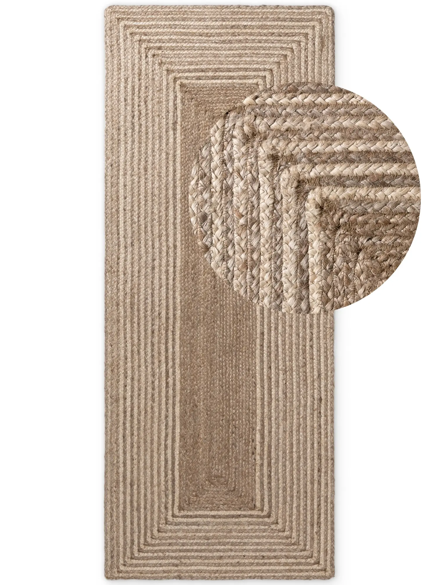 Hanse Home, Běhoun Juno 106329 Natural White Brown, 80x300, hnědá, chodba / předsíň