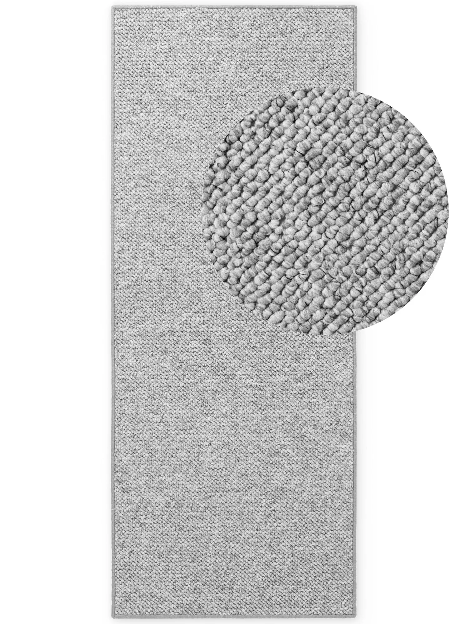 BT Carpet, Běhoun Wolly 102840, 80x200, šedá, ložnice