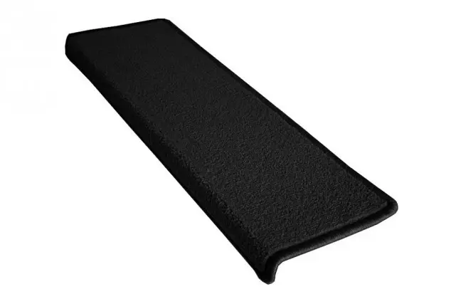 Vopi Nášlapy na schody Eton černý obdélník, samolepící - 24x65 obdélník (rozměr včetně ohybu)