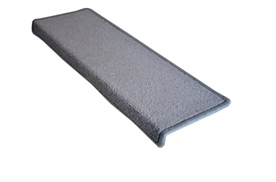 Vopi Nášlapy na schody Eton šedý obdélník, samolepící - 25x80 obdélník (rozměr včetně ohybu)