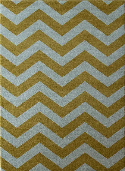Berfin Dywany, Kusový koberec Aspect 1961 Yellow, 140x190, žlutá, chodba / předsíň