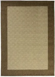 Oriental Weavers, Kusový koberec SISALO/DAWN 3682/J84D – na ven i na doma, 66x120, béžová, hnědá, chodba / předsíň