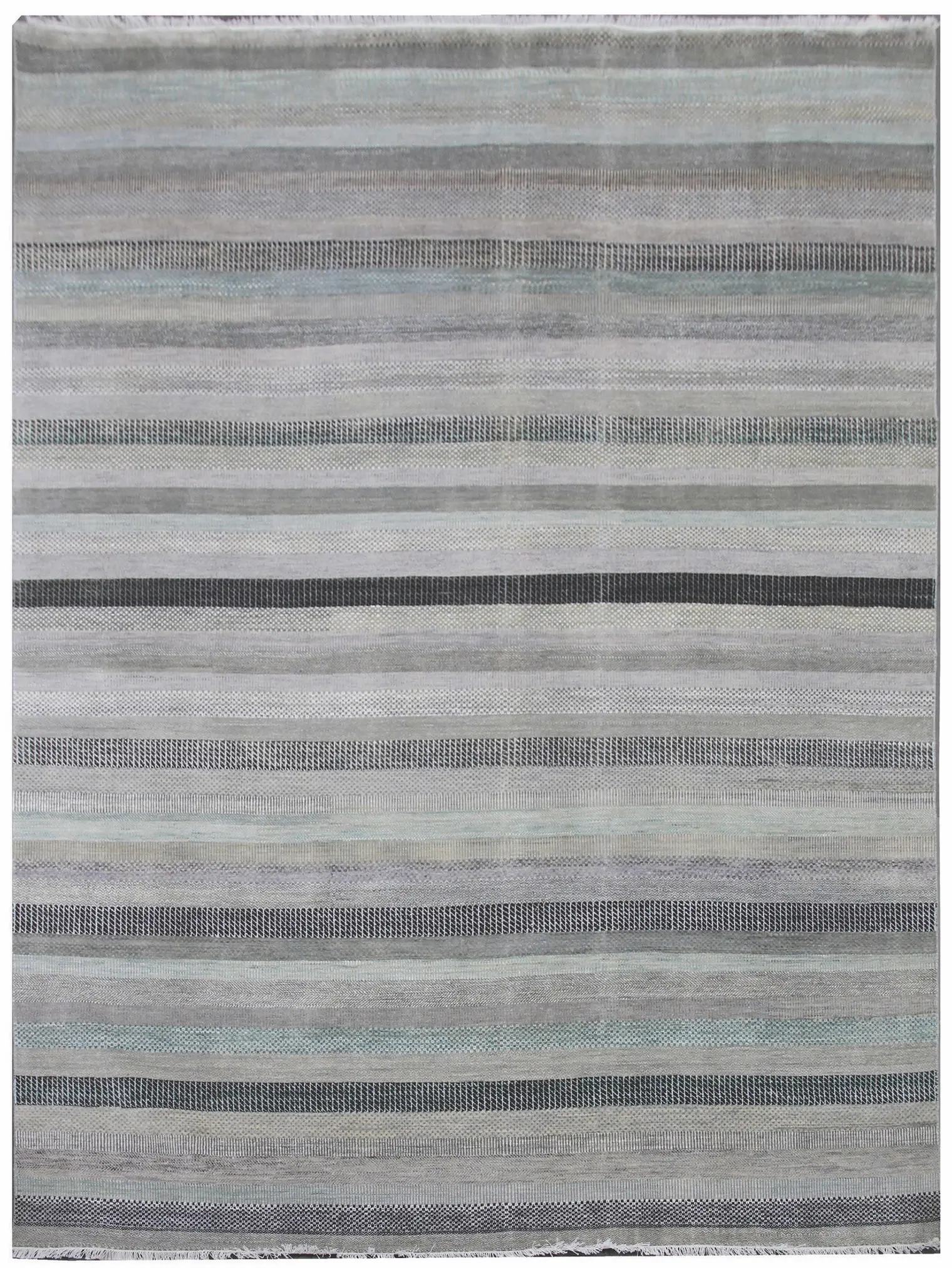 Diamond Carpets India, Ručně vázaný kusový koberec Diamond DC-MCK Aqua mix, 275x365, šedá, chodba / předsíň