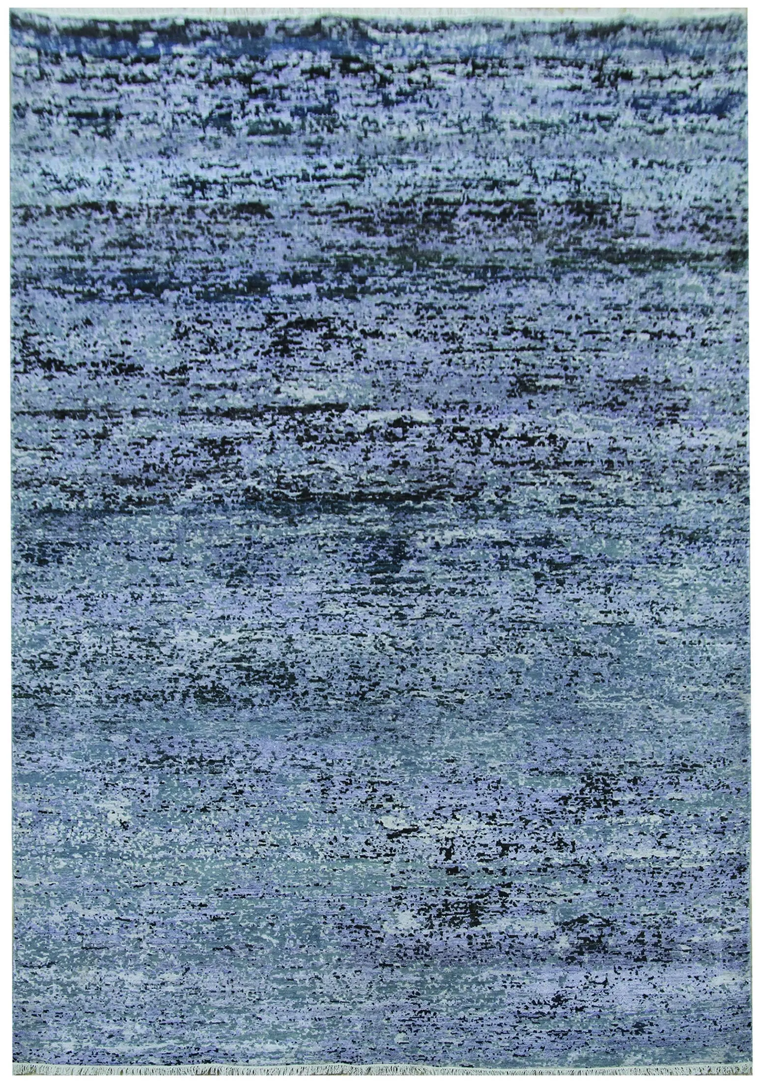 Diamond Carpets India, Ručně vázaný kusový koberec Diamond DC-KM Snowland, 160x230, modrá, chodba / předsíň