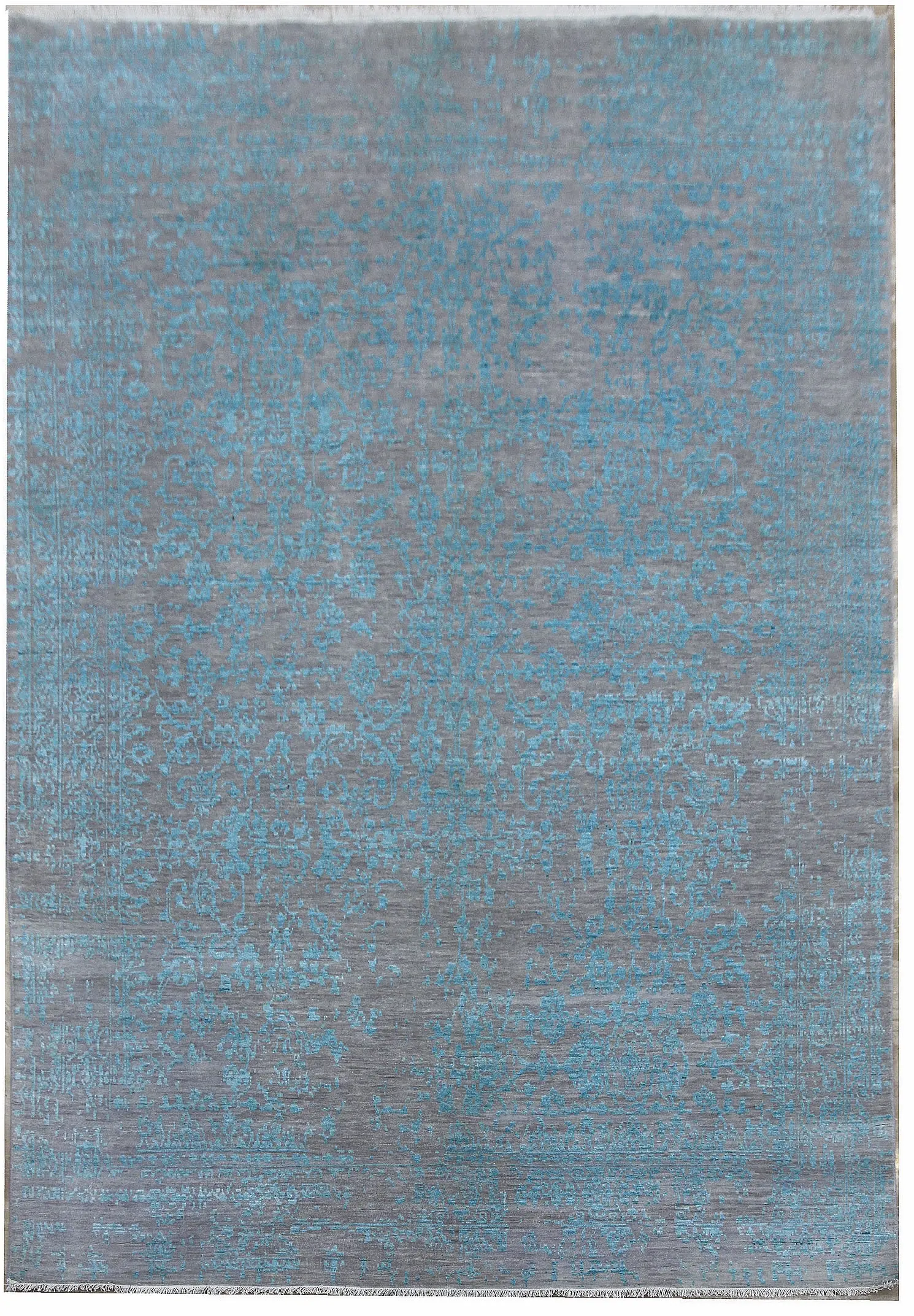 Diamond Carpets India, Ručně vázaný kusový koberec Diamond DC-JK 1 Silver/light blue,