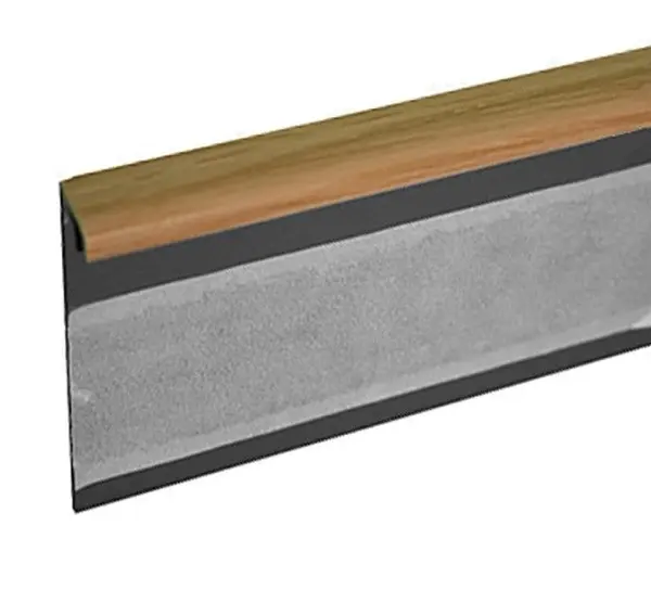 Döllken, Kobercová (soklová) lišta TL55 33 dub světlý 2,5 m, 2500x55x10 mm, hnědá