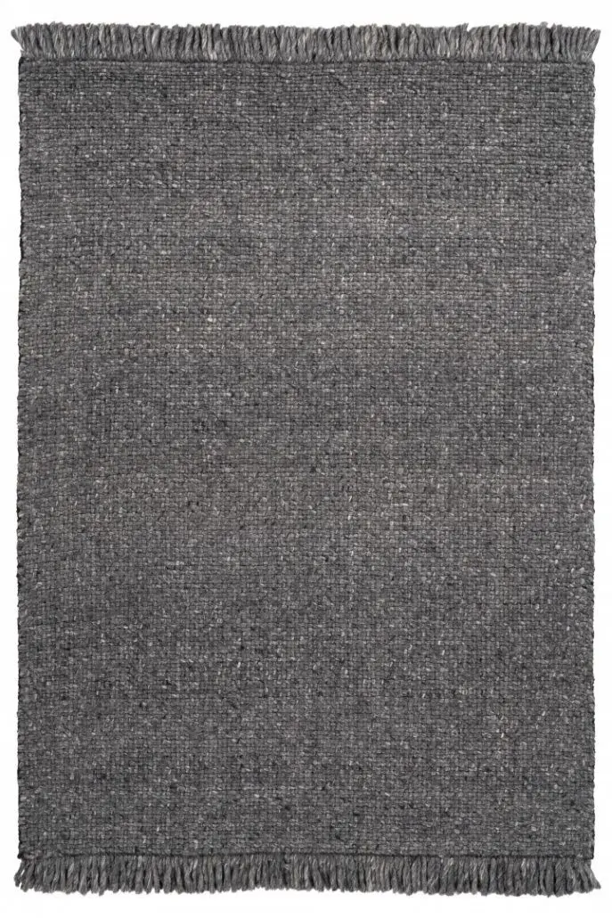 Obsession, Ručně tkaný kusový koberec Eskil 515 anthracite, 200x290, šedá, chodba / předsíň